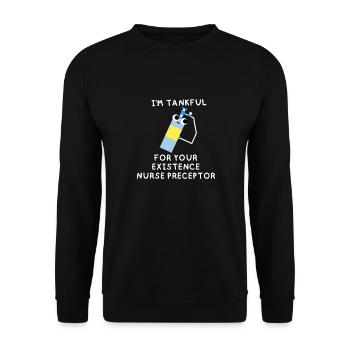 Drôles de jeux de mots Infirmière Précepteur Merci Cadeaux - Sweat-shirt Unisexe - noir - Devant - Alina (178cm) & Michal (187cm)