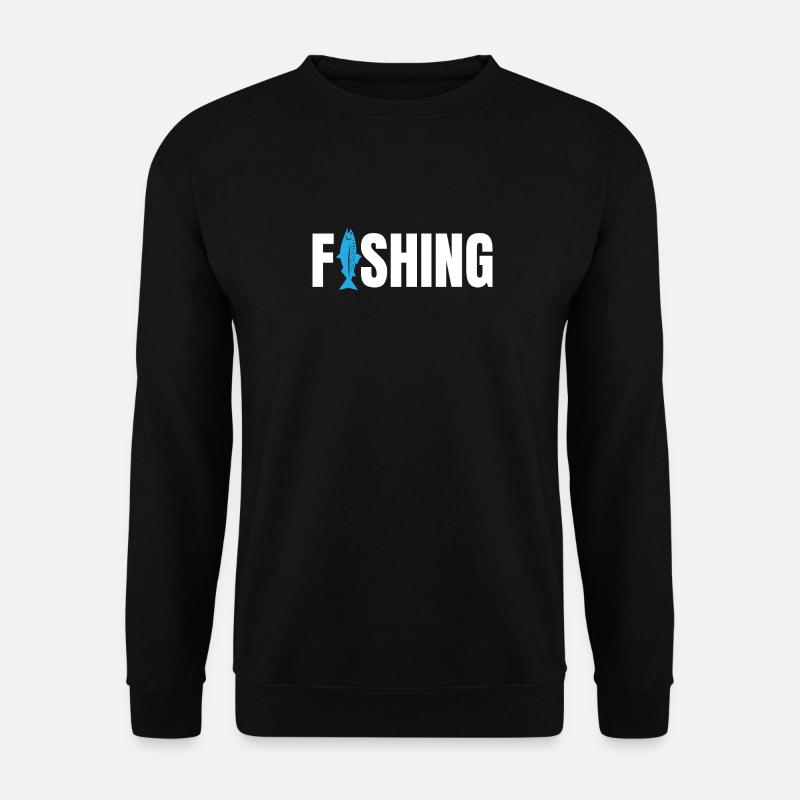 Einfach angeln - Unisex Pullover - Schwarz