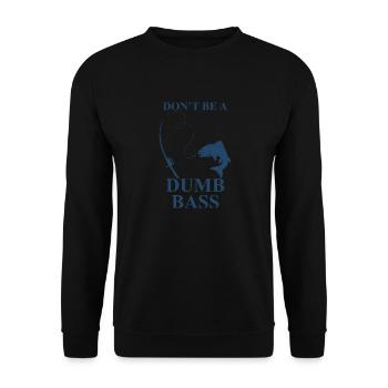 Dummes Angeln - Unisex Pullover - Schwarz - Vorne - Alina (178cm) & Michal (187cm)