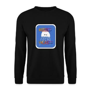Bonnes vacances - Sweat-shirt Unisexe - noir - Devant - Alina (178cm) & Michal (187cm)