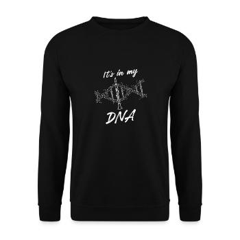 It's In My DNA Clarinet Lover - Unisex Sweatshirt - black - Front - Alina (178cm) & Michal (187cm)