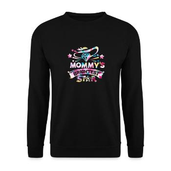 L’étoile la plus brillante de maman retour à l’école - Sweat-shirt Unisexe - noir - Devant - Alina (178cm) & Michal (187cm)