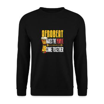 L’afrobeat vintage fait que les gens se rassemblent - Sweat-shirt Unisexe - noir - Devant - Alina (178cm) & Michal (187cm)