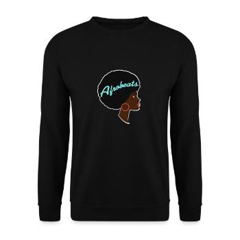 Afrobeats Awesome Afro Lady Afrobeats T-Shirt - Unisex Pullover - Schwarz - Vorne - Alina (178cm) & Michal (187cm)