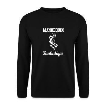 Cadeau femme Mannequin fantastique - Sweat-shirt Unisexe - noir - Devant - Alina (178cm) & Michal (187cm)