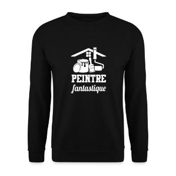 Cadeau femme peintre fantastique - Sweat-shirt Unisexe - noir - Devant - Alina (178cm) & Michal (187cm)