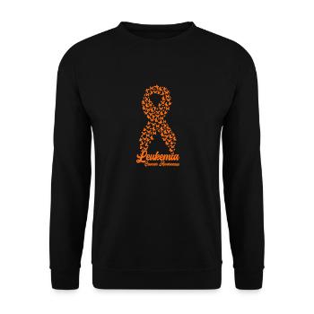 Sensibilisation au cancer de la leucémie - Sweat-shirt Unisexe - noir - Devant - Alina (178cm) & Michal (187cm)