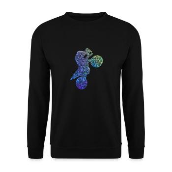 Dirtbike Motocross Form MX Dirt Bike Rider Moto - Unisex Sweatshirt - black - Front - Alina (178cm) & Michal (187cm)