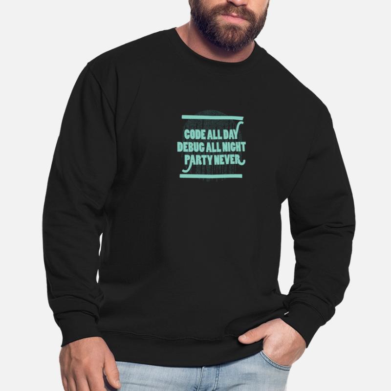 Code All Day Programmierer Hacker Computercode Unisex Pullover