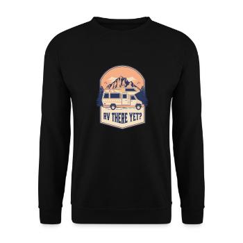 Wohnmobil da Noch? Outdoor-Abenteuer - Unisex Pullover - Schwarz - Vorne - Alina (178cm) & Michal (187cm)