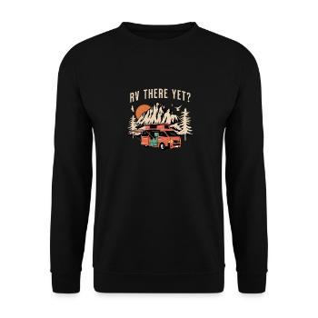 Wohnmobil da Noch? Outdoor-Abenteuer - Unisex Pullover - Schwarz - Vorne - Alina (178cm) & Michal (187cm)