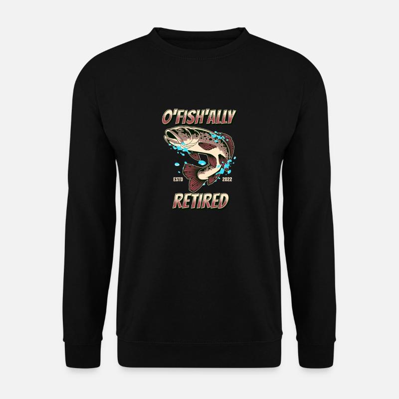 O Fish Ally im Ruhestand - Unisex Pullover - Schwarz