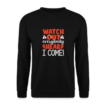 Pediatric Audiologist Audiology Heaing Aid Hear I - Unisex Sweatshirt - black - Front - Alina (178cm) & Michal (187cm)