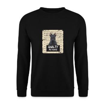 Scottish Terrier Chien Petit Terrier Dog Lover Drôle - Sweat-shirt Unisexe - noir - Devant - Alina (178cm) & Michal (187cm)