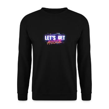 Obtenons l’esthétique Physique Vaporwave - Sweat-shirt Unisexe - noir - Devant - Alina (178cm) & Michal (187cm)