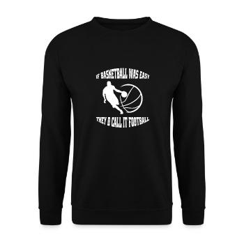 Basketball Basketball Club Basketball Lovers - Unisex Sweatshirt - black - Front - Alina (178cm) & Michal (187cm)