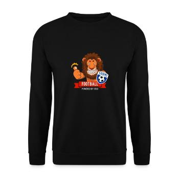 Finlande Finlande Lion Football Fan Produit - Sweat-shirt Unisexe - noir - Devant - Alina (178cm) & Michal (187cm)