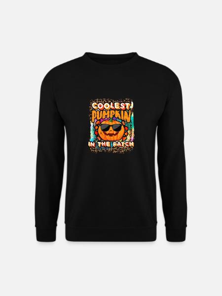 Coolest Pumpkin in The Patch Halloween - Unisex Sweatshirt - black
