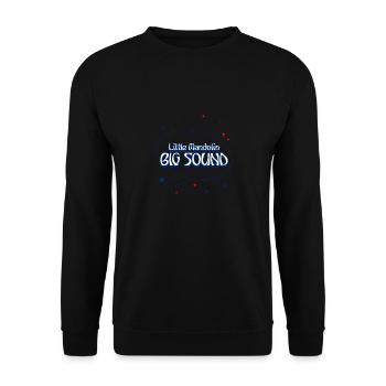 Little Mandolin - Big Sound (Ellipse Stars, Heart) - Unisex Sweatshirt - black - Front - Alina (178cm) & Michal (187cm)