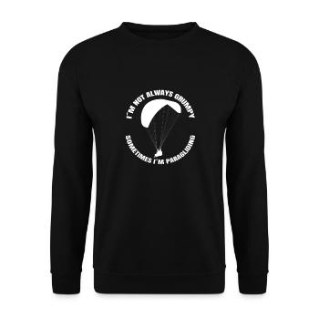 Paragleiter Parapente Gleitschirmfliegen - Sweat-shirt Unisexe - noir - Devant - Alina (178cm) & Michal (187cm)