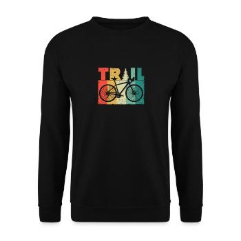 Mountain Bike MTB Biker Cyclist Cyclist Cycling - Unisex Sweatshirt - black - Front - Alina (178cm) & Michal (187cm)