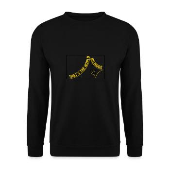 Fibonacci Spirale. - Unisex Pullover - Schwarz - Vorne - Alina (178cm) & Michal (187cm)
