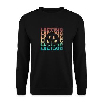 Ladybug Entomologist Entomology Ladybirds - Unisex Sweatshirt - black - Front - Alina (178cm) & Michal (187cm)