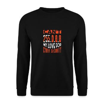 Cyber Security Professional Expert Ethical Hacker - Unisex Pullover - Schwarz - Vorne - Alina (178cm) & Michal (187cm)