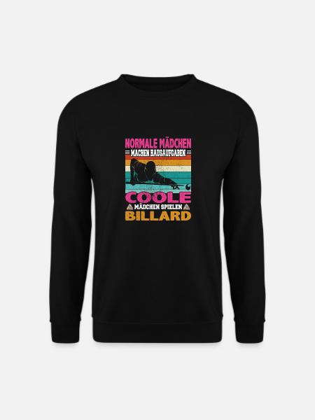 Snooker und Pool Billard Spruch für Billardspieler - Unisex Pullover - Schwarz