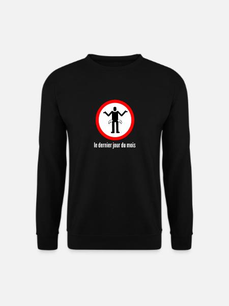 Internationales Zeichen für Monatsende Geschenk - Unisex Pullover - Schwarz