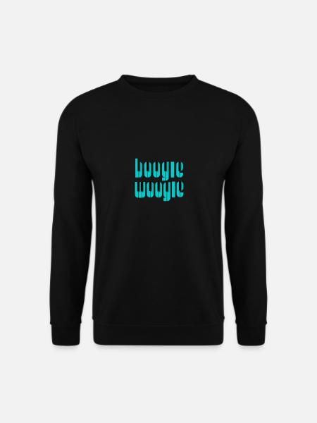 Boogie Woogie Piano keys design . Aqua . - Unisex Sweatshirt - black