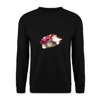 Cat Kitten British Shorthair Funny Cute Girl - Unisex Sweatshirt - black - Front - Alina (178cm) & Michal (187cm)