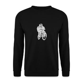 VTT Bigfoot VTT Cyclisme Cycliste Biker - Sweat-shirt Unisexe - noir - Devant - Alina (178cm) & Michal (187cm)