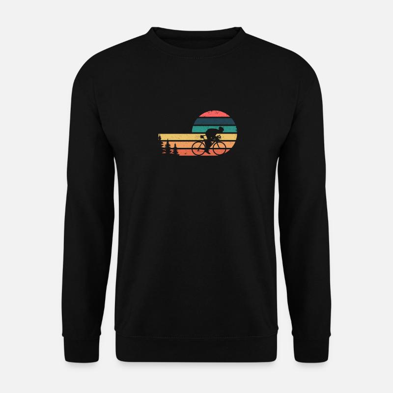 Fahrrad Rennrad Rennrad Vintage Radfahren Biker - Unisex Pullover - Schwarz