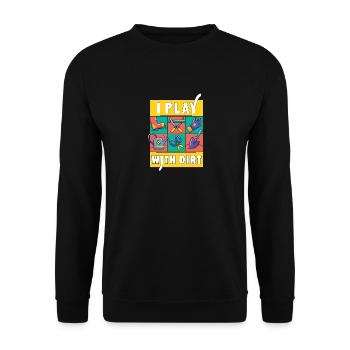 I play with the garden inventory The Plant - Unisex Sweatshirt - black - Front - Alina (178cm) & Michal (187cm)