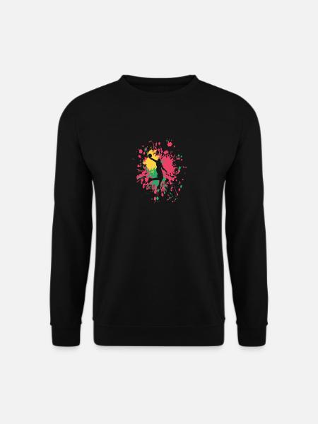 Basketball Center Dunk Color Splash - Unisex Pullover - Schwarz