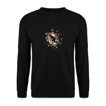 Athletics Starter Runner Color Splash - Unisex Sweatshirt - black - Front - Alina (178cm) & Michal (187cm)