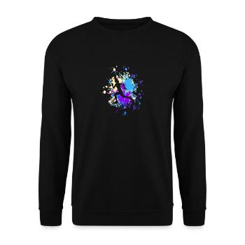 Athlétisme Run Color Splash - Sweat-shirt Unisexe - noir - Devant - Alina (178cm) & Michal (187cm)