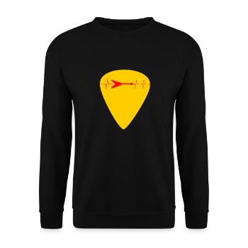 rythme cardiaque battement cœur guitare - Sweat-shirt Unisexe - noir - Devant - Alina (178cm) & Michal (187cm)