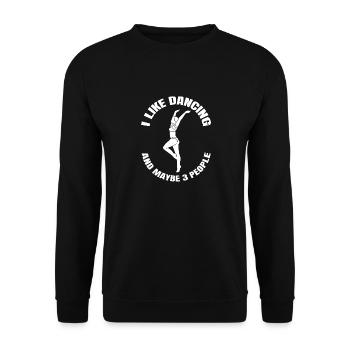 Danse Sport Cadeau Danse Sport Hobby Dancer - Sweat-shirt Unisexe - noir - Devant - Alina (178cm) & Michal (187cm)