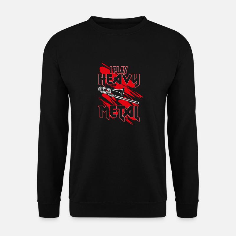 I Play Heavy Metal - Posaune spieler - Unisex Pullover - Schwarz