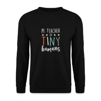 Physical education teachers for young children - Unisex Sweatshirt - black - Front - Alina (178cm) & Michal (187cm)