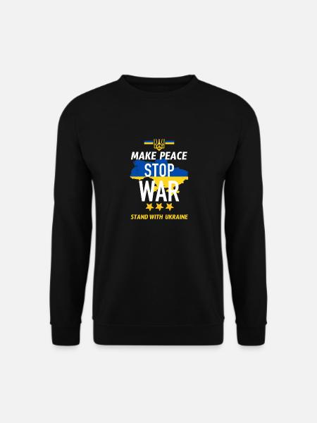 Make peace Stop War - Unisex Sweatshirt - black