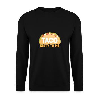 Taco Tacos Cuisine mexicaine - Sweat-shirt Unisexe - noir - Devant - Alina (178cm) & Michal (187cm)