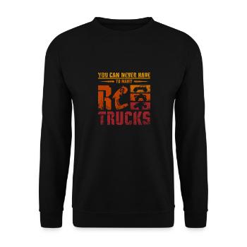 You can never have to many Rc trucks - Unisex Pullover - Schwarz - Vorne - Alina (178cm) & Michal (187cm)
