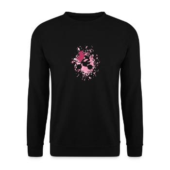 Motocross Biker Color Splash - Sweat-shirt Unisexe - noir - Devant - Alina (178cm) & Michal (187cm)