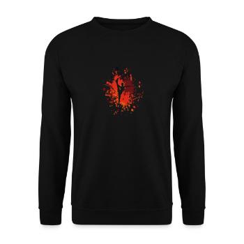 Dancing Passion Color Splash - Sweat-shirt Unisexe - noir - Devant - Alina (178cm) & Michal (187cm)