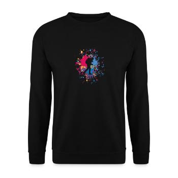 Randonnée Walk Color Splash - Sweat-shirt Unisexe - noir - Devant - Alina (178cm) & Michal (187cm)