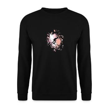 Ski Rider Color Splash - Sweat-shirt Unisexe - noir - Devant - Alina (178cm) & Michal (187cm)