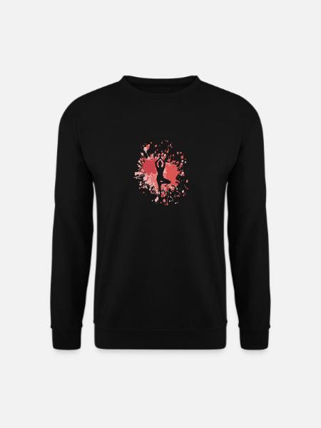 Yoga Balance Color Splash - Unisex Pullover - Schwarz